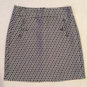 Loft Gray Textural Mini Skirt 0P